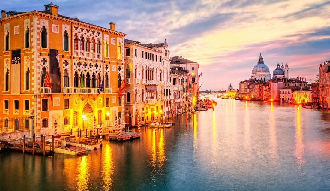 Explore the network of canals in Venice