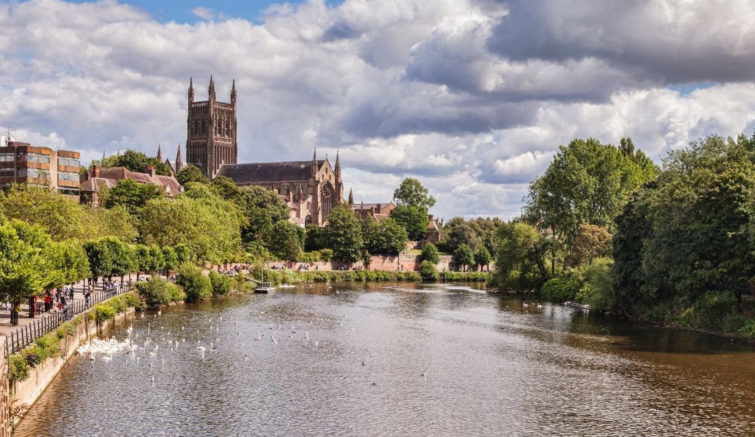 Stay in the historic city of Worcester 