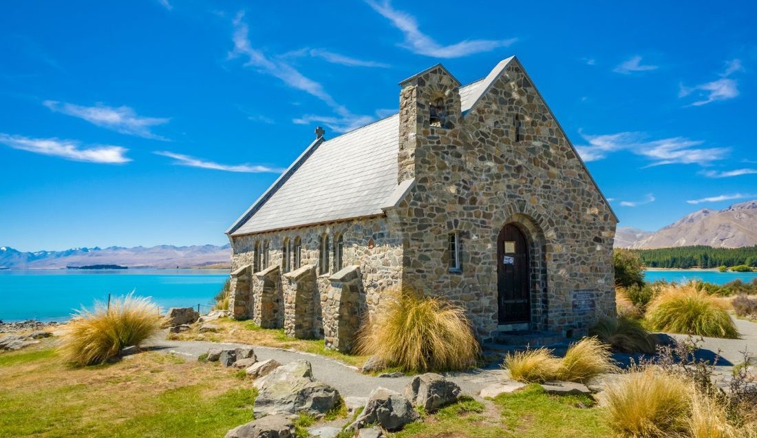 Visit the Church of the Good Shepherd at Lake Tekapo, New Zealand