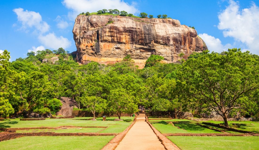 See the iconic Sigiriya Rock Fortress.