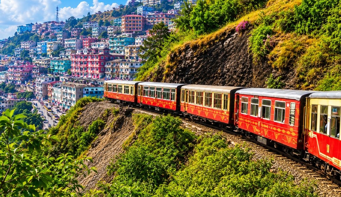 Experience the historic Shimla train journey.