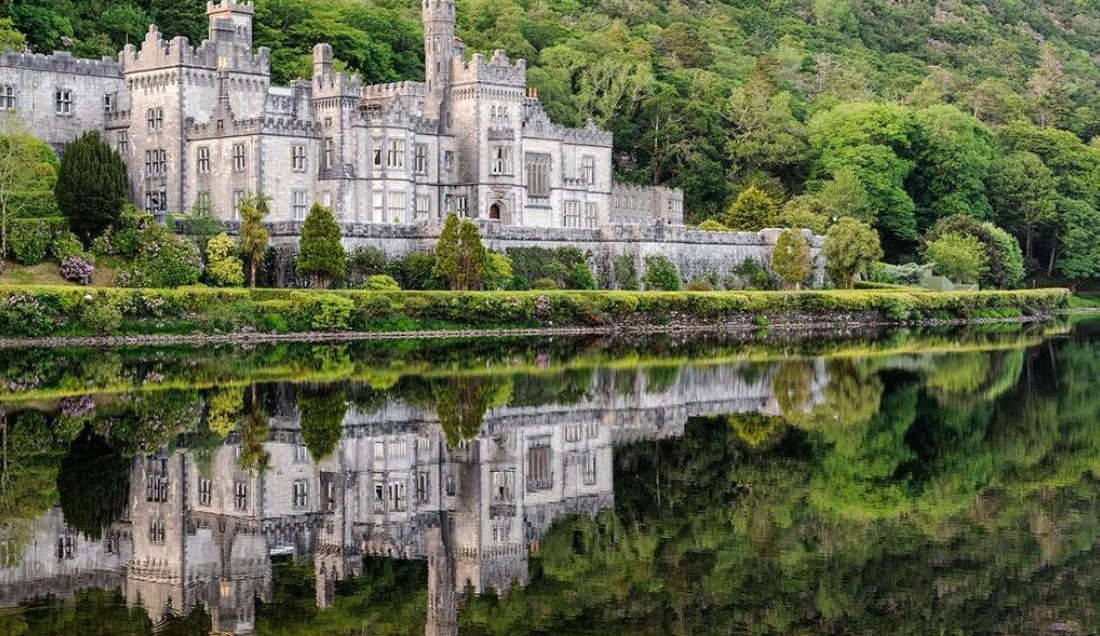 See the stunning Kylemore Abbey.