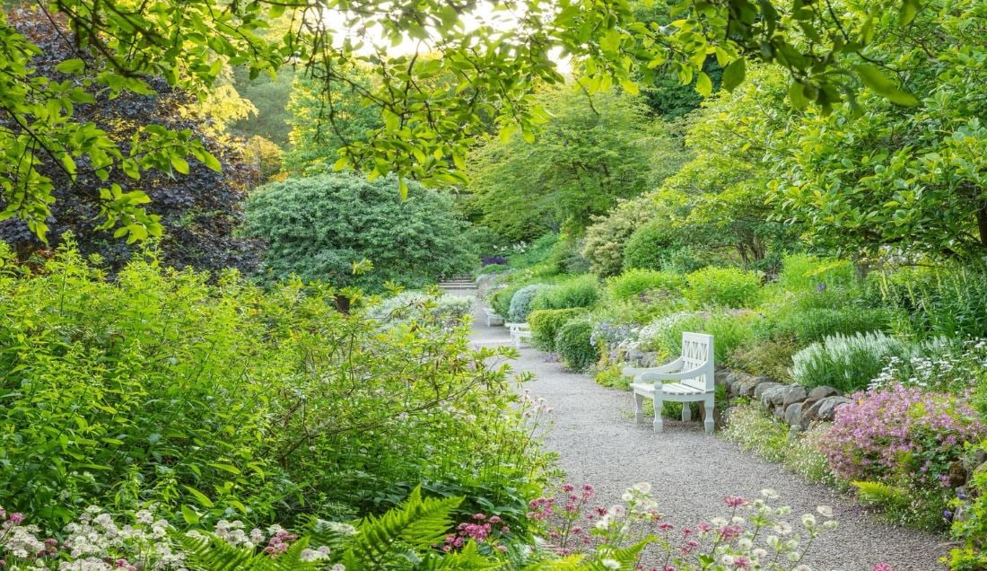 The walled garden at Wallington Hall.